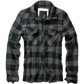 Brandit Check Hemd Herren Baumwolle schwarz, 7XL