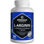 Vitamaze L-Arginin 750 mg hochd.+Piperin+Vitamine Kapseln 360 St