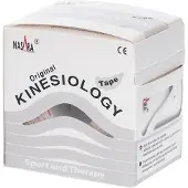 NASARA Kinesiologie Tape 5 cmx5 m weiß 1 St Verband