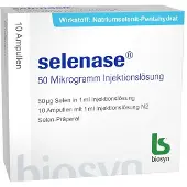 Biosyn Selenase 50 Mikrogramm Injektionslösung 10x1 ml