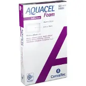 ConvaTec Aquacel Foam adhäsiv 10x20 cm Verband 5 St
