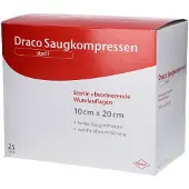 Dräco Saugkompressen steril 10x20 cm 25 St Kompressen