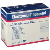Elastomull hospital 8 cmx4 m elast.Fixierb.weiß 20 St Binden