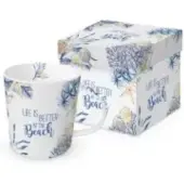Ppd Ocean Life is better Trend Mug, in Geschenkbox, Tasse, Teetasse, Kaffee Becher, 350 ml, 604391