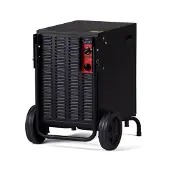 Wood's Professioneller Luftentfeuchter WCD4 PRO, 230 m², 2 Geschwindigkeiten, 11,4 Liter, 41 Liter/24 Stunden, Hygrometer, Betrieb bis +2 °C, Tragegriff und Räder, 60 dB, IPX1, Schwarz