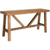 DTP Home Konsole Monastery aus recyceltem Teakholz, massiv, natur, modernes Design, 150x40x76 cm