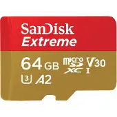SanDisk Extreme, 64 GB, MicroSDXC, Klasse 3, UHS-I, 160 MB/s, 60 MB/s