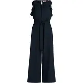 Vera Mont - Jumpsuit mit Volant - Größe 44 - blau