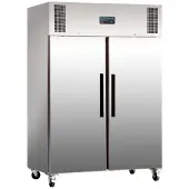 Polar Serie G zweitüriger Kühlschrank Edelstahl 1200L