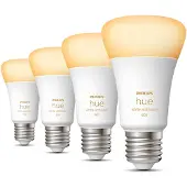 Philips Bluetooth White Ambiance LED E27 Birne - A60 9W 800lm Viererpack
