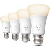 Philips White E27 (Viererpack, ersetzt 60 Watt)