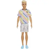 Barbie Ken Fashionistas Puppe im karierten T-Shirt