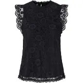 Pieces Blusen PCOLLINE SL LACE TOP damen
