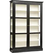 Nordal Klassischer Schrank doppelt - schwarz / weiß