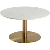 Actona Corby Couchtisch Stahl/Marmor Ø80x45 cm