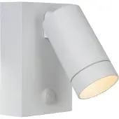 Lucide Wandscheinwerfer Taylor IP54 mit weißem Sensor