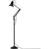 Anglepoise Original 1227 Stehleuchte Jet Black - , Original 1227, Schwarz, für Wohnzimmer, Metall, Industrielles Design