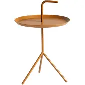 HAY DLM Beistelltisch, hellbraun, Höhe 56 cm, Stahl - , DLM, Braun / Rost, für Wohnzimmer, Metall, Skandinavisch