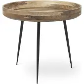 MATER BOWL Tisch groß, natur, Holz, Ø 52 cm - , Bowl, Holz, für Esszimmer, Holz, Design
