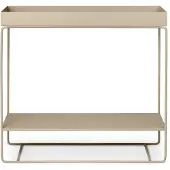 Ferm Living Plant Pflanzkübel/Blumenkasten Two-Tier beige - , Plant Box Two-Tier, Beige, Metall