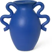Ferm Living Verso Table Vase Bright Blue - , Verso Table, Blau, Keramik