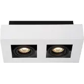 Lucide LED Deckenleuchte Xirax GU10 2x5W in Weiß 2-flammig