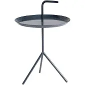 HAY DLM Beistelltisch, dunkelblau, Höhe 56 cm, Stahl - , DLM, Blau, für Wohnzimmer, Metall, Skandinavisch