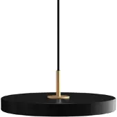 UMAGE Hängelampe Asteria mini, dimmbar, schwarz, für Wohn- / Esszimmer, Aluminium, Design