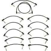 Fender Blockchain Patch Cable Kit MD Schwarz Winkelklinke - Winkelklinke