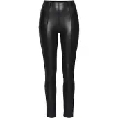 LASCANA Leggings in Lederoptik mit Reißverschlüssen, Loungewear