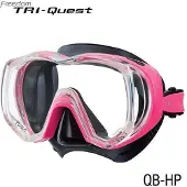 Tusa Tauchmaske M-3001 Freedom Tri-Quest - Schwarz Rot