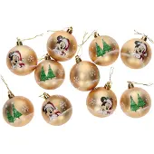 Safta Christmas Balls 6 Cm Pack 10 Mickey Mouse Happy Smiles Mehrfarbig