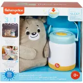 Fisher-Price Bärchenbaby-Kuscheltier, Nachtlicht, Sternen-Projektion