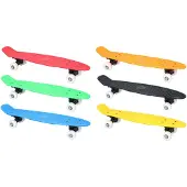 No Fear Skateboard 57 cm in Schwarz / Blau / Grün / Rot / Gelb / Orange