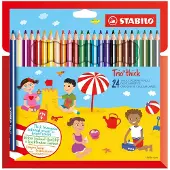Stabilo Buntstifte - Trio Thick - 24 st. - Mehrfarbig - - One Size - Buntstiftsets