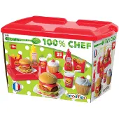 Ecoiffier 2623 Set von Mahlzeiten für Rollenspiele
