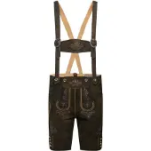 Stockerpoint Lederhose "Beppo 4" in bison gespeckt | Gr.: 64
