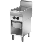 Bartscher Multibräter 650, B400, UO, Multibräter aus Chromnickelstahl 18/10 mit offenem Unterbau, 1 Stück