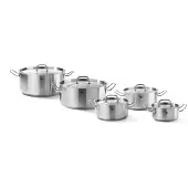 Hendi Bratentopf m/Deckel Edelstahl 240x115 mm 5 l Kitchen Line