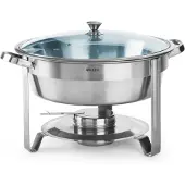 Hendi Chafing Dish rund Chromstahl 4 L Economic