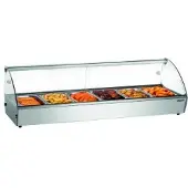 Bartscher Heiße Aufsatzvitrine R6 6 x 1/3 GN