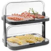 Hendi Uniq Duo Kühlvitrine Roll-top Schwarz