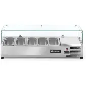 Hendi Arktic Aufsatzkühlvitrine 5xGN1/4 mit gehärtetem Hygienehaube 1205x335x460mm