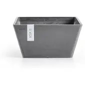 Ecopot's Blumentopf "BERLIN Grey", BxTxH: 25,5x25,5x12,8 cm