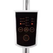 Syntrox Germany Edelstahl Standventilator 60W 3 Stufen mit Timer Chrom