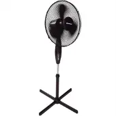 Syntrox Germany Standventilator 50W 3 Stufen mit Fernbedienung schwarz