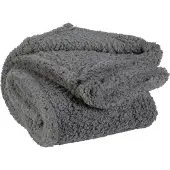 Unique living Wohndecke Teddy Plaid grau 150x200 cm