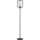Brilliant Tosh Standleuchte, 1-flammig E27 Antik Holz Schwarz Korund93145/66