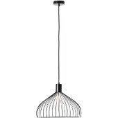 Brilliant Blacky Pendelleuchte 40cm E27 Schwarz Matt 99392/06