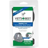 Vet's Best Waschbare Hundewindel 25 - 43 cm Mikrofaser schwarz